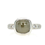 Platinum Grey Diamond Ring