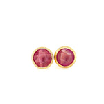 Pink Sapphire studs