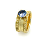 Double Bobble Blue Sapphire ring