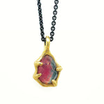 Bi-color  Hug Tourmaline pendant