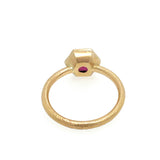 Hexagon Garnet ring