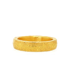 Pure gold hammered band