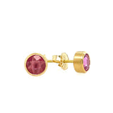 Pink Sapphire studs