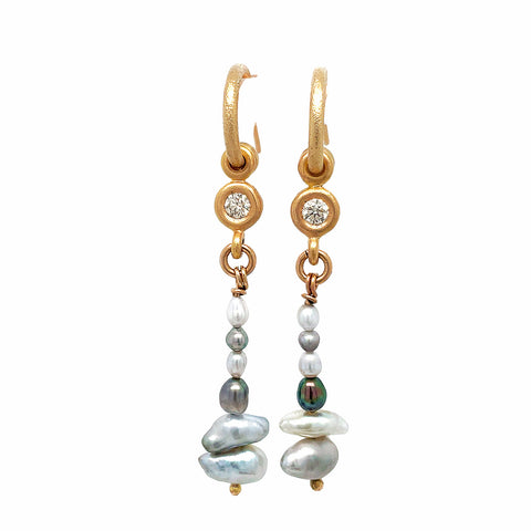 Keshi Pearl Earrings