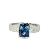 Platinum Parti-Sapphire ring