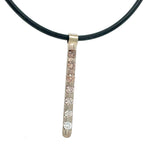 7 diamond Stick pendant