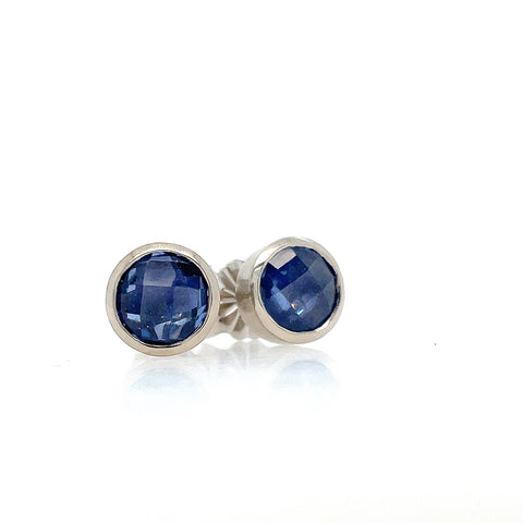 Blue sapphire Studs