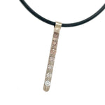 7 diamond Stick pendant