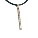 7 diamond Stick pendant