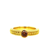 Bobble ring with Cognac diamond