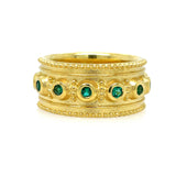 Emerald Urchin ring