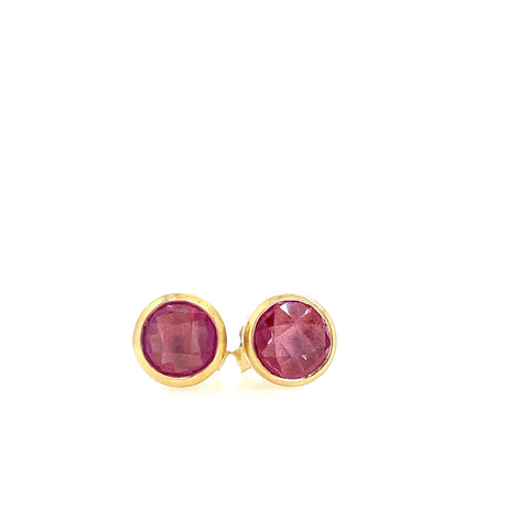 Pink Sapphire studs