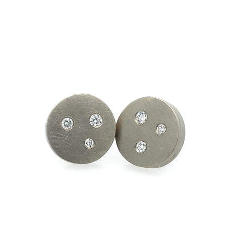 Mod Dots Grey Earring studs