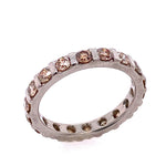 Champagne diamond Eternity Ring