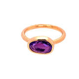 Rose-cut Purple Sapphire Ring