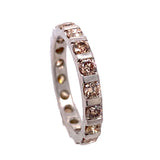 Champagne diamond Eternity Ring