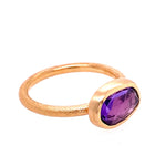 Rose-cut Purple Sapphire Ring