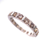 Champagne diamond Eternity Ring